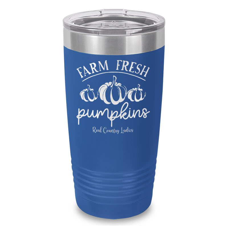 Farm Fresh Pumpkins Laser Etched Tumbler