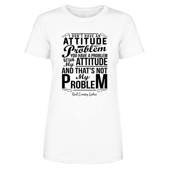 Not My Problem Black Print Front Apparel