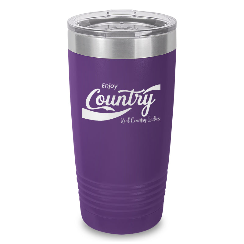 Enjoy Country Laser Etched Tumbler