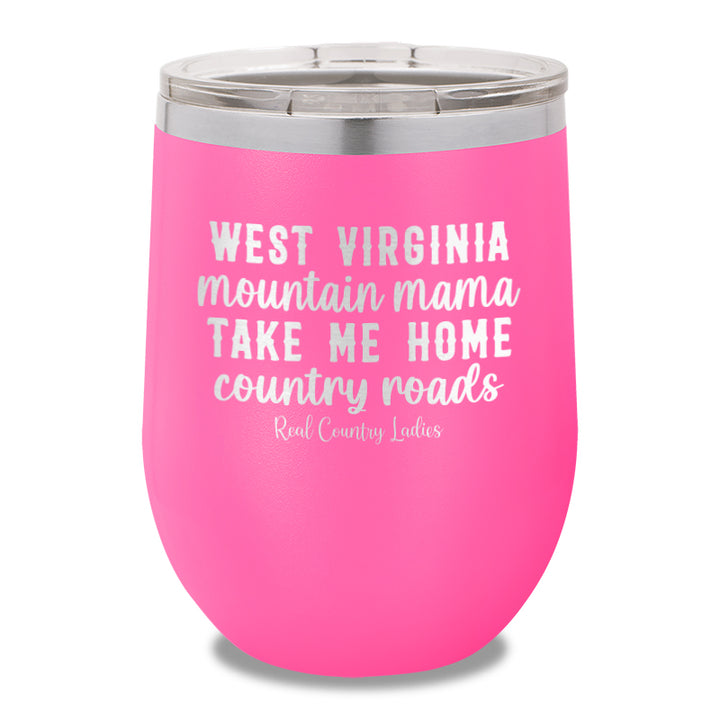 West Virginia Mountain Mama 12oz Stemless Wine Cup