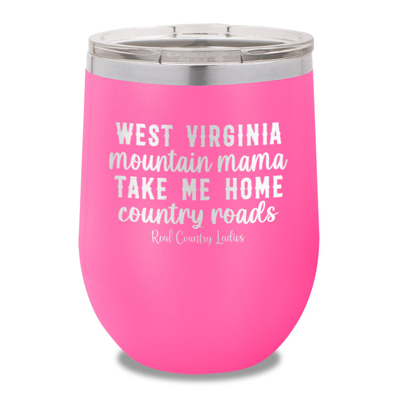 West Virginia Mountain Mama 12oz Stemless Wine Cup