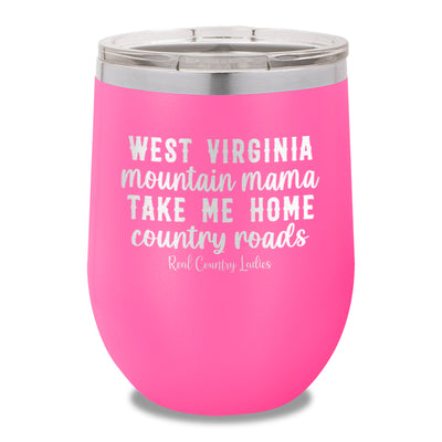 West Virginia Mountain Mama 12oz Stemless Wine Cup