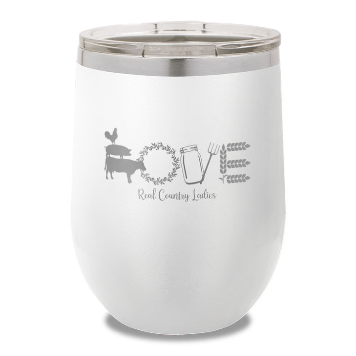 Farmhouse Love 12oz Stemless Wine Cup