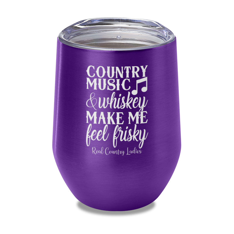 Country Music And Whiskey Laser Etched Tumbler