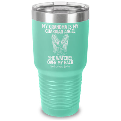 My Grandma Is My Guardian Angel Laser Etched Tumbler