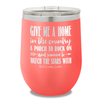 Give Me A Home In The Country 12oz Stemless Wine Cup