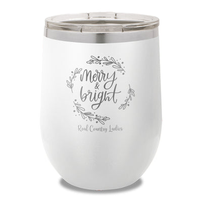 Merry And Bright 12oz Stemless Wine Cup