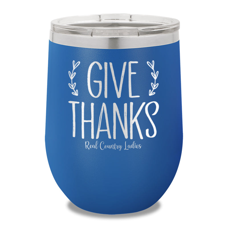 Give Thanks 12oz Stemless Wine Cup