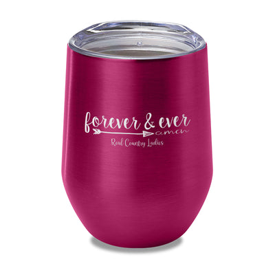 Forever And Ever Amen Laser Etched Tumbler