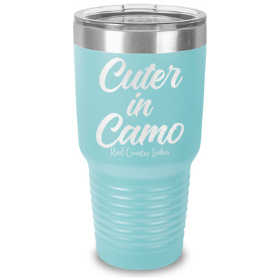 Cuter In Camo Laser Etched Tumbler