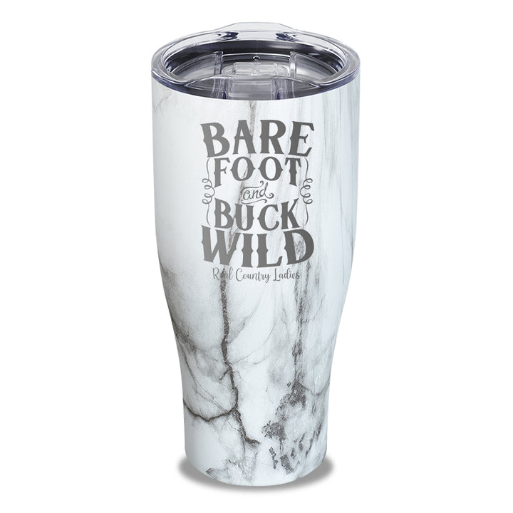 Bare Foot And Buck Wild Laser Etched Tumbler