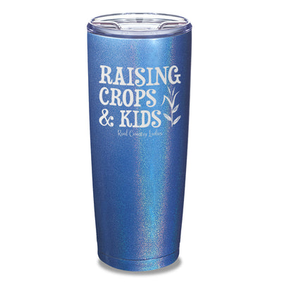 Raising Crops And Kids Laser Etched Tumbler