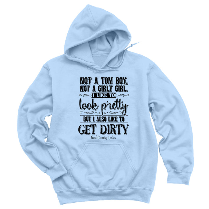 Not A Tom Boy Not A Girly Girl Black Print Hoodies & Long Sleeves