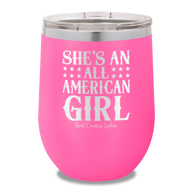 All American Girl 12oz Stemless Wine Cup