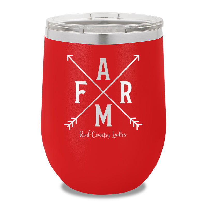 Farm Arrows 12oz Stemless Wine Cup