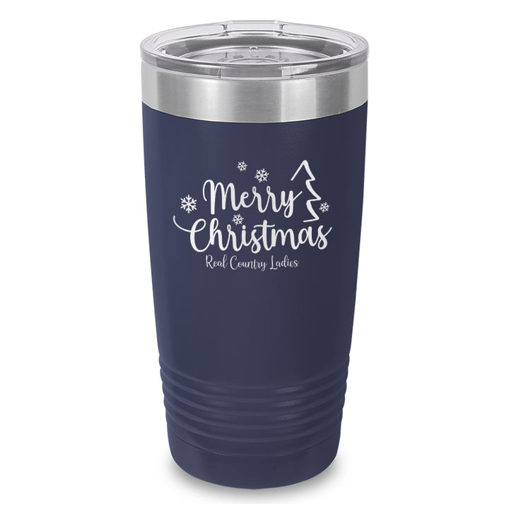 Merry Christmas Laser Etched Tumbler