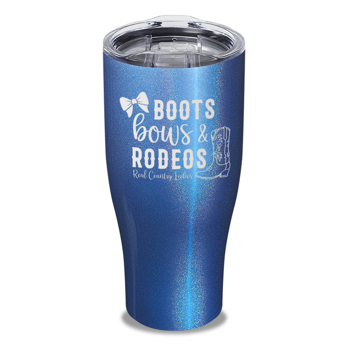 Boots Bows And Rodeos Laser Etched Tumbler