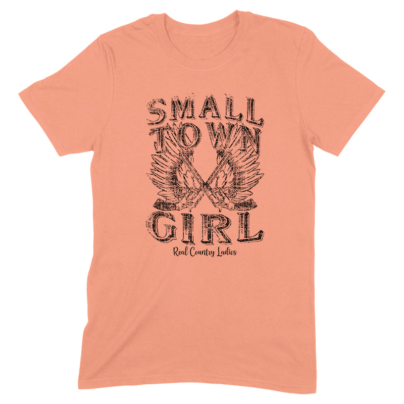 Small Town Girl Black Print Front Apparel