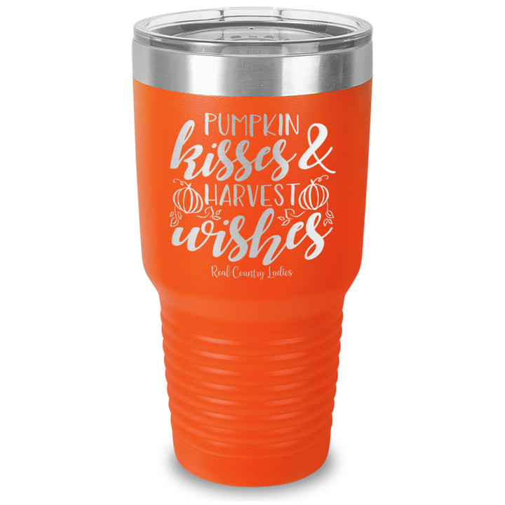 Pumpkin Kisses Laser Etched Tumbler