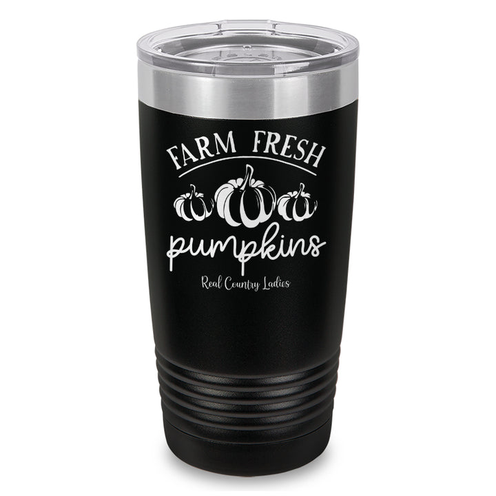 Farm Fresh Pumpkins Laser Etched Tumbler