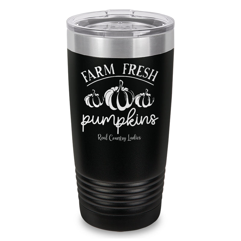 Falling For Deals | Farm Fresh Pumpkins Laser Etched Tumbler