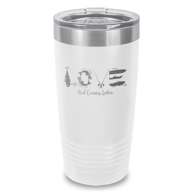 Fishing Love Laser Etched Tumbler