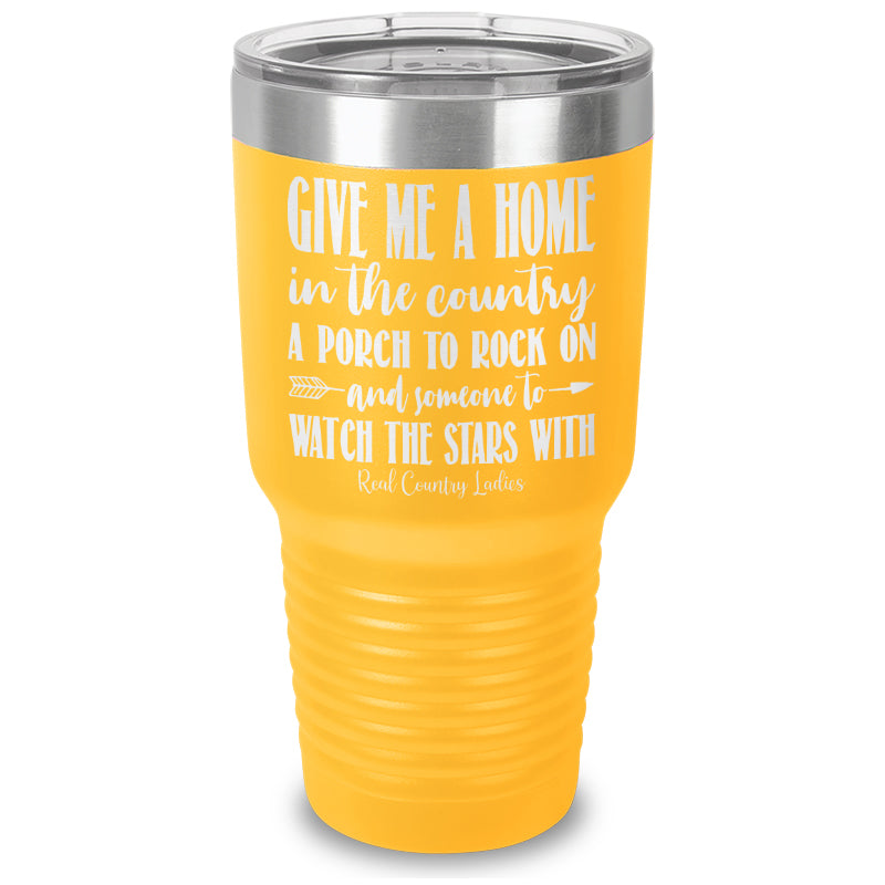 Give Me A Home In The Country Laser Etched Tumbler