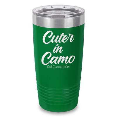 Cuter In Camo Laser Etched Tumbler