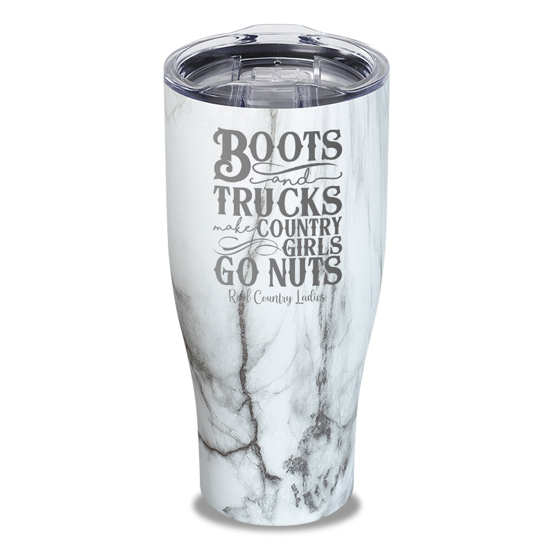 Boots And Trucks Laser Etched Tumbler