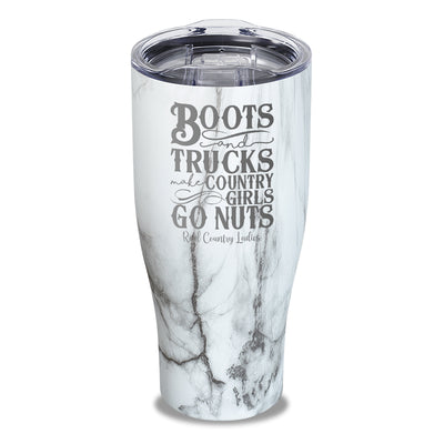 Boots And Trucks Laser Etched Tumbler