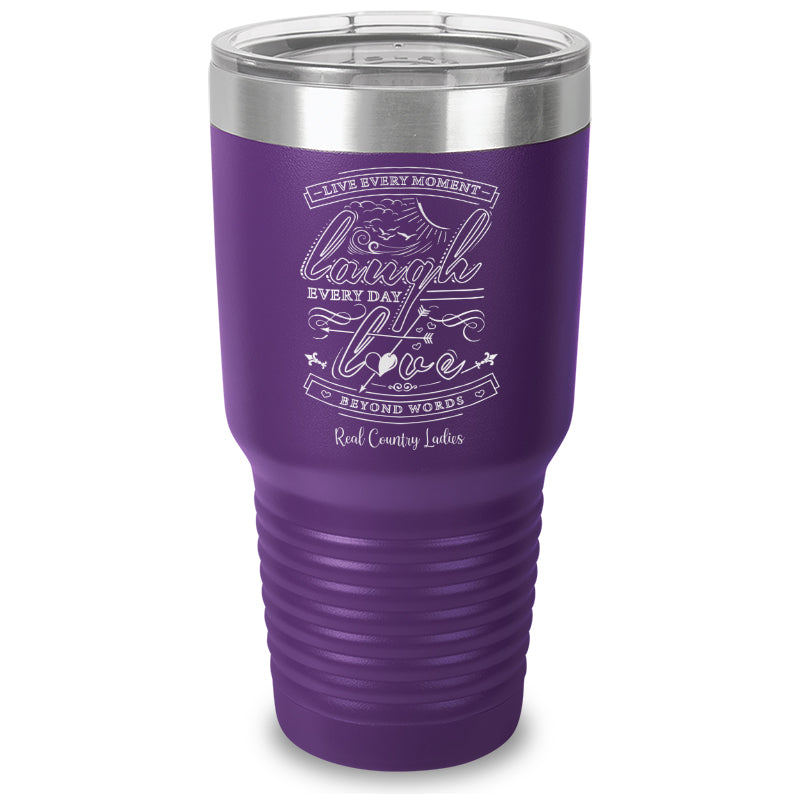 Live Laugh Love Laser Etched Tumbler