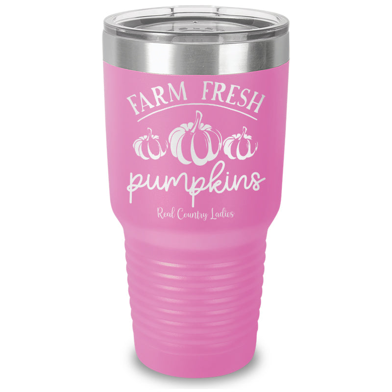 Farm Fresh Pumpkins Laser Etched Tumbler