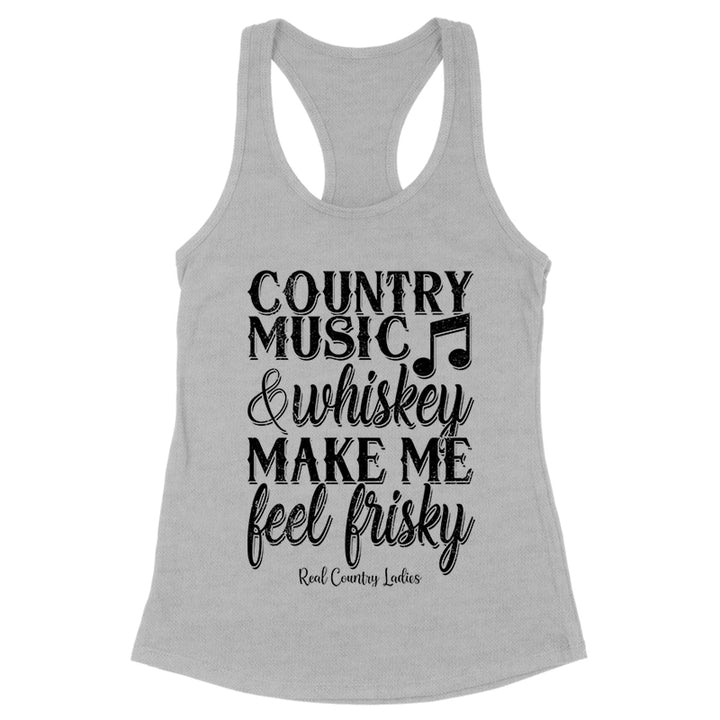 Country Music And Whiskey Black Print Front Apparel