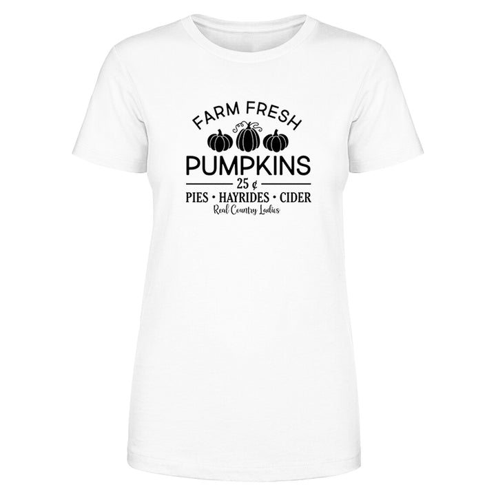 Farm Fresh Pumpkins Black Print Front Apparel