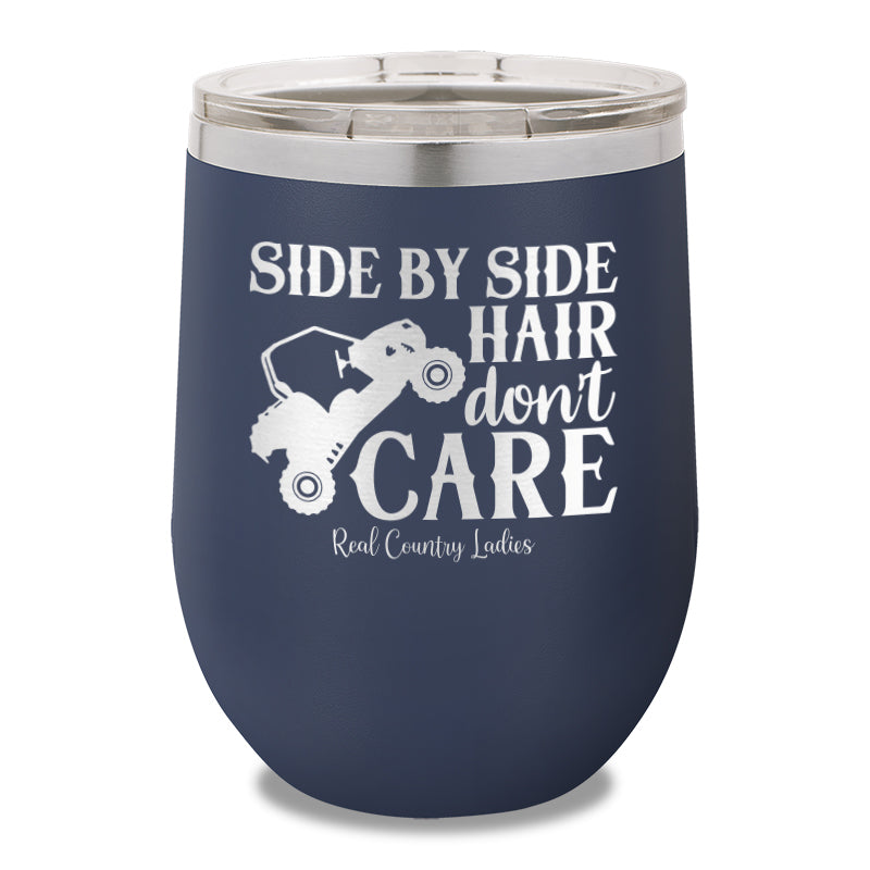 Side By Side Hair Don't Care 12oz Stemless Wine Cup