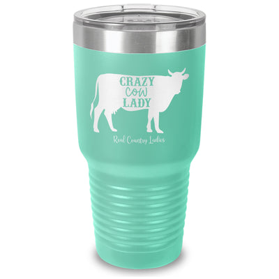 Crazy Cow Lady Laser Etched Tumbler