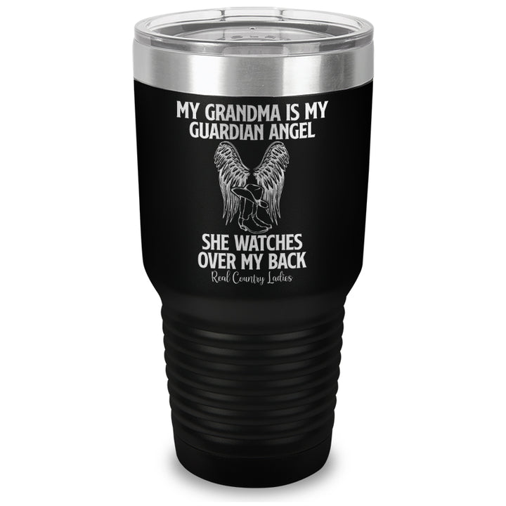 My Grandma Is My Guardian Angel Laser Etched Tumbler