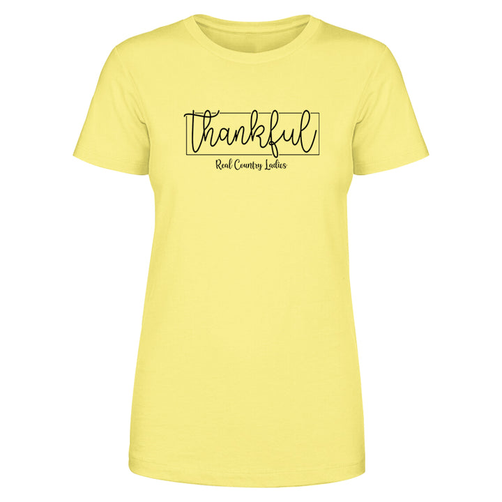 Thankful Black Print Front Apparel