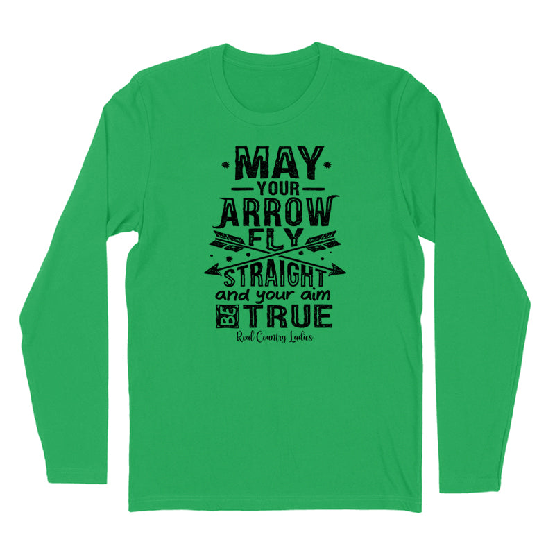 Arrow Fly Straight Black Print Hoodies & Long Sleeves