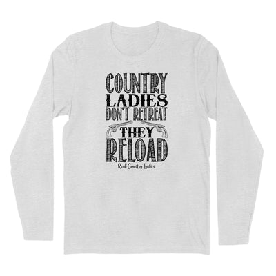 Country Ladies Don't Retreat Black Print Hoodies & Long Sleeves