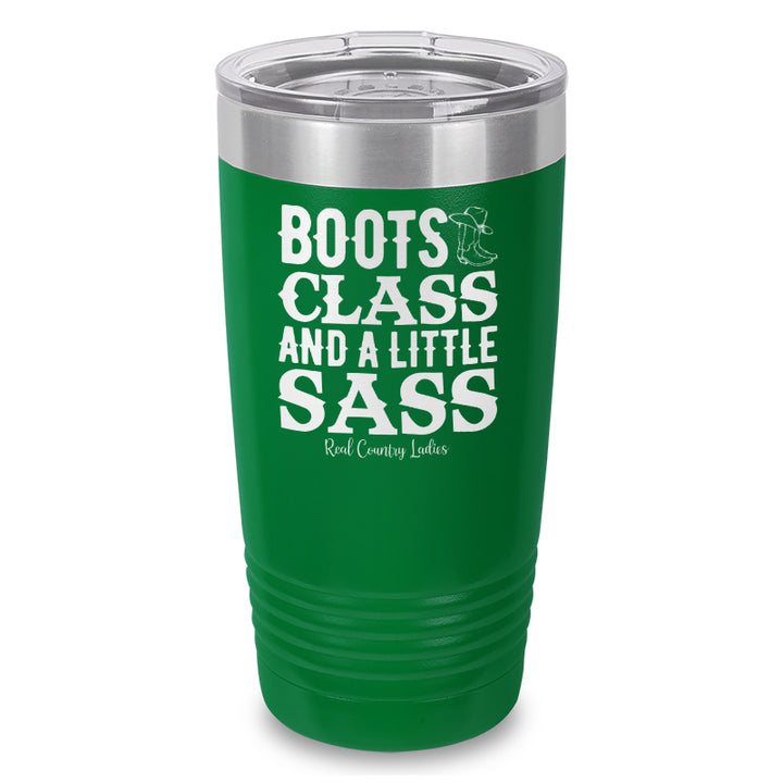 Boots Class Sass Laser Etched Tumbler