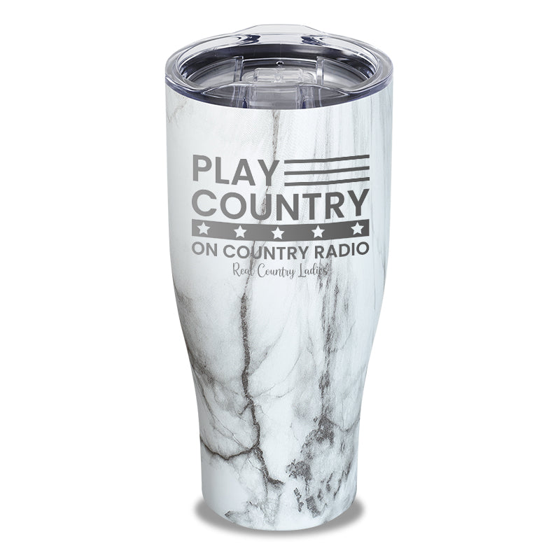 Play Country On Country Radio Laser Etched Tumbler