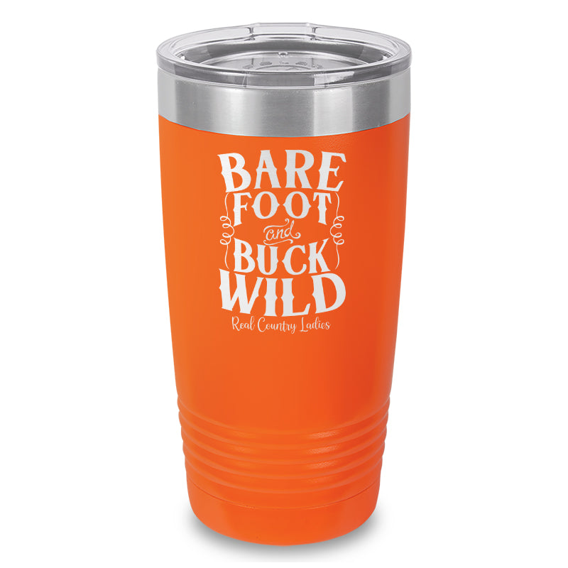 Bare Foot And Buck Wild Laser Etched Tumbler