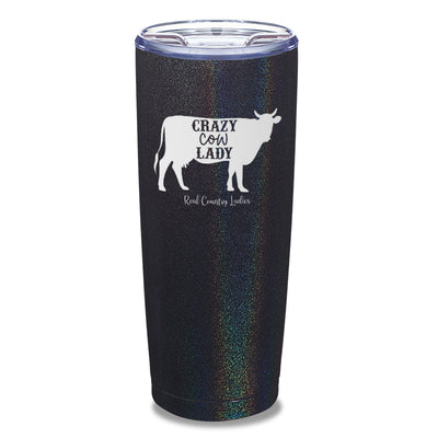 Crazy Cow Lady Laser Etched Tumbler