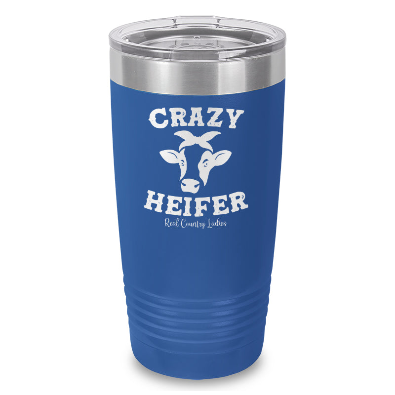 Crazy Heifer Laser Etched Tumbler