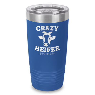 Crazy Heifer Laser Etched Tumbler