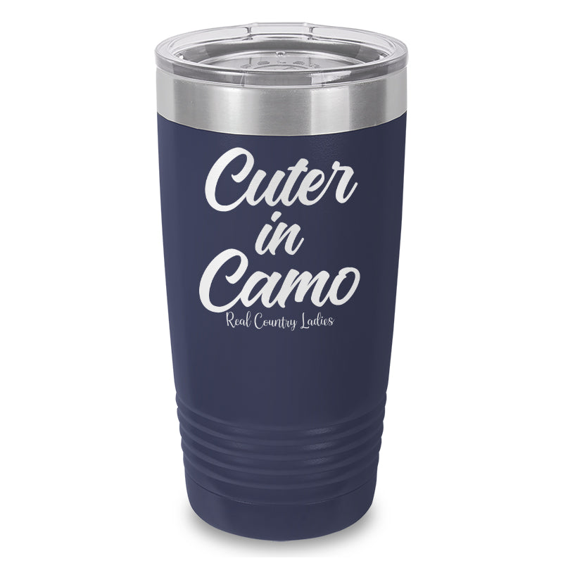 Cuter In Camo Laser Etched Tumbler