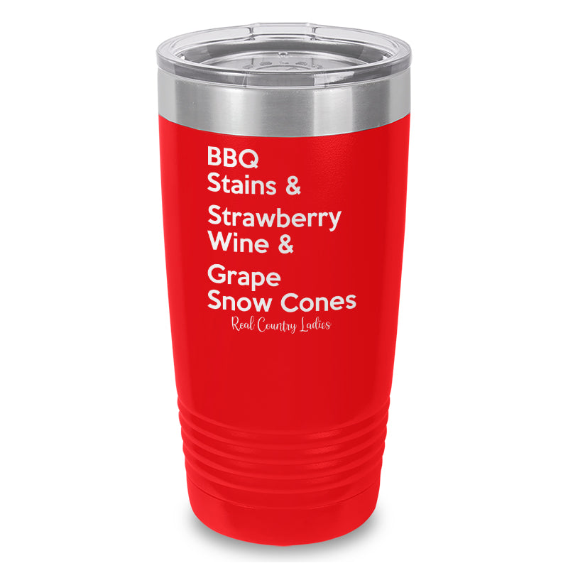 BBQ Stains Laser Etched Tumbler