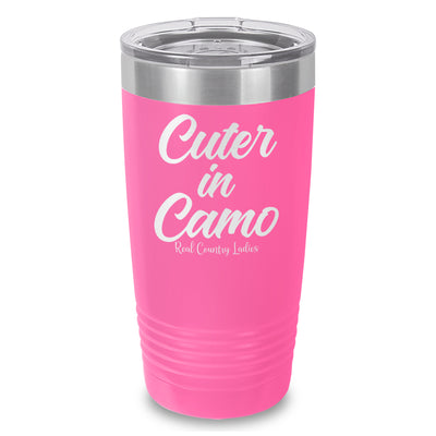 Cuter In Camo Laser Etched Tumbler