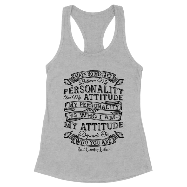 Personality Attitude Black Print Front Apparel